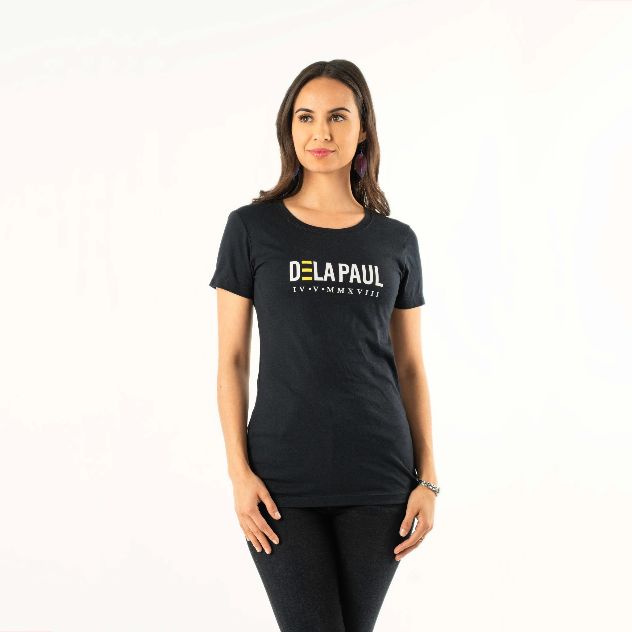 Womens Tshirt Black Scoopneck